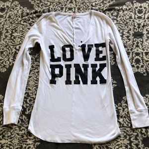 VS Pink thermal sleep shirt